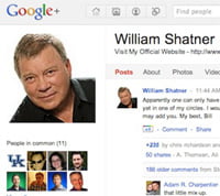 Celebrity Google+ Profile