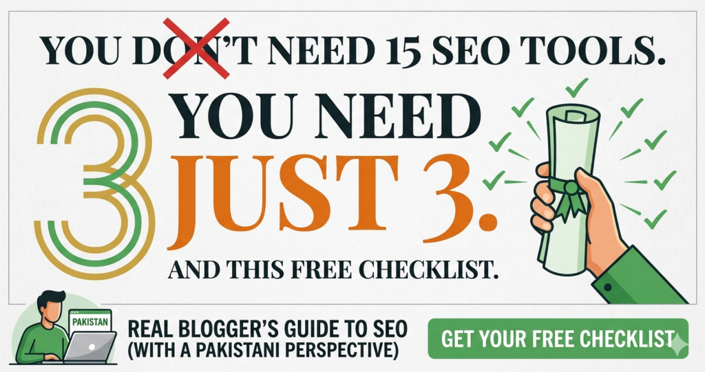 You Don’t Need 15 SEO Tools. You Need 3 and This Free Checklist.