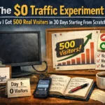 The 0 Traffic Experiment How I Got 500 Real Visitors In 30 Days Starting From Scratch